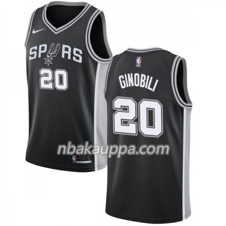 San Antonio Spurs Manu Ginobili 20 Nike 2017-18 Musta Pelipaidat Swingman - Miesten